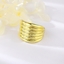 Show details for Designer Gold Plated Big Fashion Ring with No-Risk Return