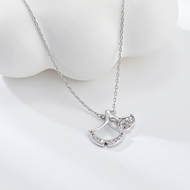 Show details for Unique Cubic Zirconia White Pendant Necklace with Fast Shipping