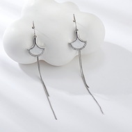 Show details for Purchase Platinum Plated Small Dangle Earrings with Wow Elements