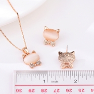 Picture of Low Cost Rose Gold Plated White 2 Piece Jewelry Set with Low Cost