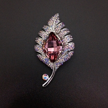 Show details for Zinc Alloy Purple Brooche with SGS/ISO Certification
