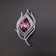 Show details for Zinc Alloy Platinum Plated Brooche Direct from Factory