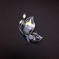 Show details for Bulk Platinum Plated Zinc Alloy Brooche with Unbeatable Quality