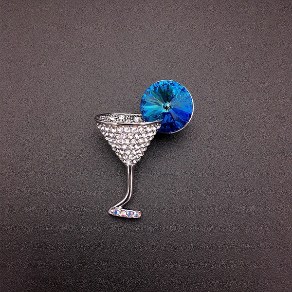 Picture of Zinc Alloy Blue Brooche with Fast Shipping