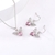 Picture of Nickel Free Platinum Plated Purple 2 Piece Jewelry Set with No-Risk Refund