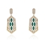 Show details for Shop Gold Plated Cubic Zirconia Dangle Earrings with Wow Elements