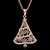 Picture of Unique Cubic Zirconia Rose Gold Plated  Necklace