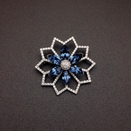Show details for Great Value Blue Swarovski Element Brooche from Trust-worthy Supplier