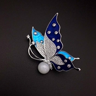 Show details for Sparkling Small Swarovski Element Brooche