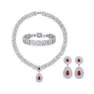 Show details for Most Popular Cubic Zirconia Red 3 Piece Jewelry Set Show details for Most Popular Cubic Zirconia Red 3 Piece Jewelry Set
