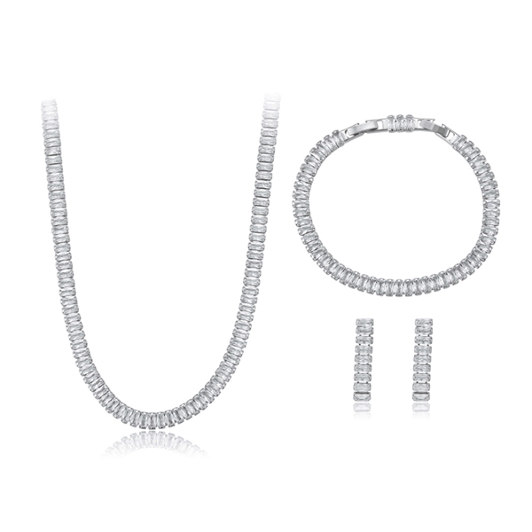 Picture of Need-Now White Big 3 Piece Jewelry Set from Editor Picks