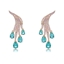 Show details for Famous Big Gold Plated Dangle Earrings