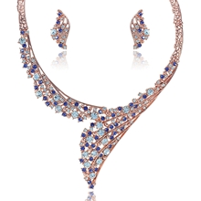 Show details for Discount Zinc-Alloy Rose Gold Plated 2 Pieces Jewelry Sets