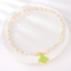 Show details for Featured Yellow Artificial Pearl Short Chain Necklace with Full Guarantee