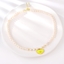 Show details for Pretty Artificial Pearl Gold Plated Short Chain Necklace