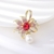 Picture of Wholesale Gold Plated Pink Brooche of Original Design