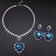 Show details for Hot Selling Blue Platinum Plated 2 Piece Jewelry Set with No-Risk Refund