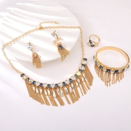 Show details for Big Rose Gold Plated 4 Piece Jewelry Set at Super Low Price