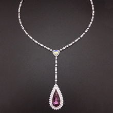 Show details for Zinc Alloy Swarovski Element Short Chain Necklace at Unbeatable Price