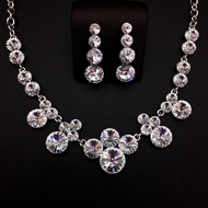 Show details for Zinc Alloy Swarovski Element 2 Piece Jewelry Set in Flattering Style