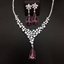 Show details for Sparkly Big Purple 2 Piece Jewelry Set