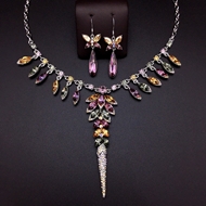 Show details for Zinc Alloy Platinum Plated 2 Piece Jewelry Set at Super Low Price