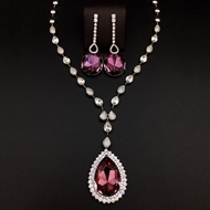 Show details for Zinc Alloy Swarovski Element 2 Piece Jewelry Set with 3~7 Day Delivery