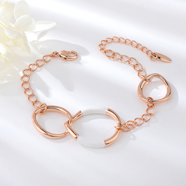 Picture of Recommended Rose Gold Plated Zinc Alloy Fashion Bracelet with Member Discount