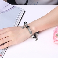 Picture of Sparkling Zinc Alloy Platinum Plated Fashion Bangle