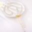 Show details for Inexpensive Gold Plated White Y Necklace from Reliable Manufacturer