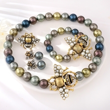 Show details for Shop Copper or Brass Artificial Pearl 4 Piece Jewelry Set with Wow Elements