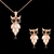 Picture of Inexpensive Rose Gold Plated White 2 Piece Jewelry Set from Reliable Manufacturer