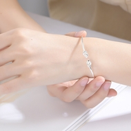 Picture of Affordable Platinum Plated Small Fashion Bangle from Top Designer
