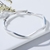 Picture of 999 Sterling Silver Platinum Plated Fashion Bangle at Super Low Price