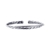 Picture of 999 Sterling Silver Platinum Plated Fashion Bangle in Flattering Style