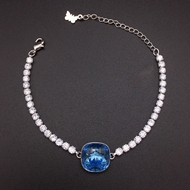 Show details for Small Platinum Plated Fashion Bracelet with Fast Shipping