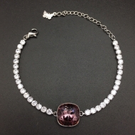 Show details for Designer Platinum Plated Zinc Alloy Fashion Bracelet with Easy Return