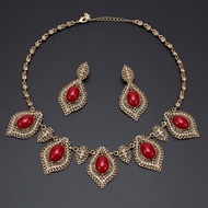 Show details for Well Designed Glass Red 2 Pieces Jewelry Sets