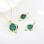Show details for High Quality Sea Blue Small 2 Pieces Jewelry Sets
