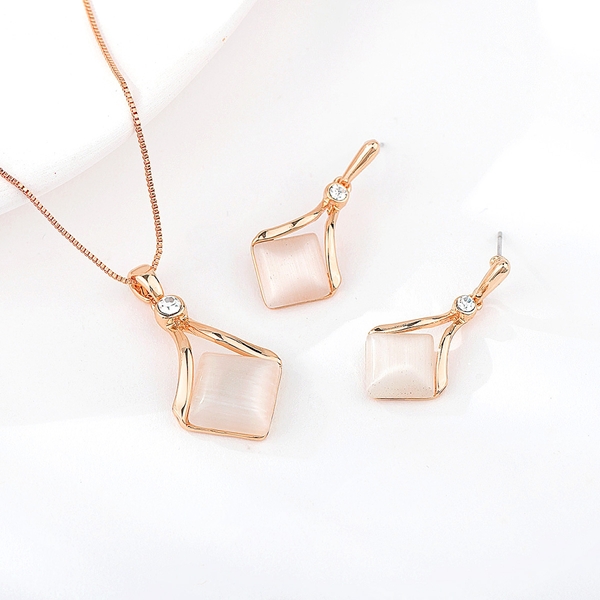 Picture of Classic Rose Gold Plated 2 Piece Jewelry Set with Worldwide Shipping