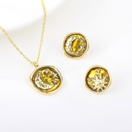Picture of Trendy Gold Plated Yellow 2 Piece Jewelry Set with Low MOQ