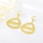 Show details for Wholesale Gold Plated Artificial Pearl Dangle Earrings with No-Risk Return