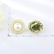 Picture of Attractive White Medium Stud Earrings Best Price
