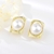 Picture of New Artificial Pearl Zinc Alloy Stud Earrings