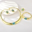 Show details for Cheap Gold Plated Big 4 Piece Jewelry Set From Reliable Factory