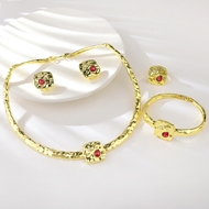 Picture of Hot Selling Red Gold Plated 4 Piece Jewelry Set from Top Designer