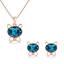 Show details for Fashionable Small Artificial Crystal 2 Piece Jewelry Set