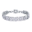 Show details for Low Cost Platinum Plated Medium Fashion Bracelet with Low Cost