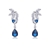 Picture of Pretty Cubic Zirconia Platinum Plated Dangle Earrings