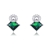 Picture of Recommended Green Cubic Zirconia Dangle Earrings from Top Designer